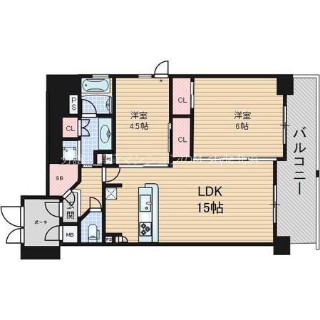 クレアホームズフラン本町橋の物件間取画像